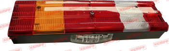 27693 Kempf Rückleuchte, 6K, links, MB, 525x139 mm, mit Kennzeichenleuchte
